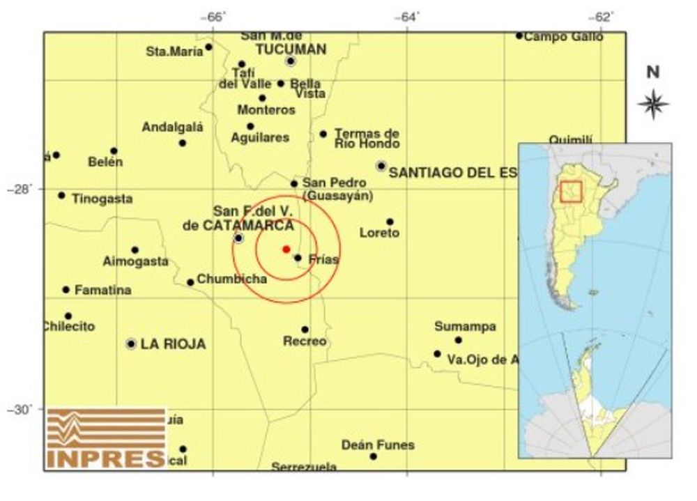 Sismo. Catamarca.