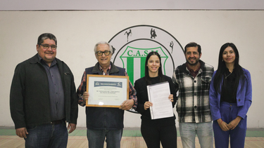 reconocimiento al club san martin en su 84° aniversario