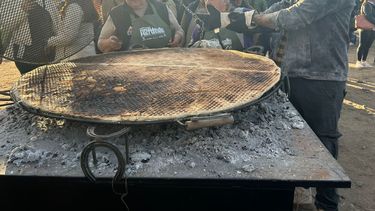 La tortilla más grande del Poncho llegó desde Ambato