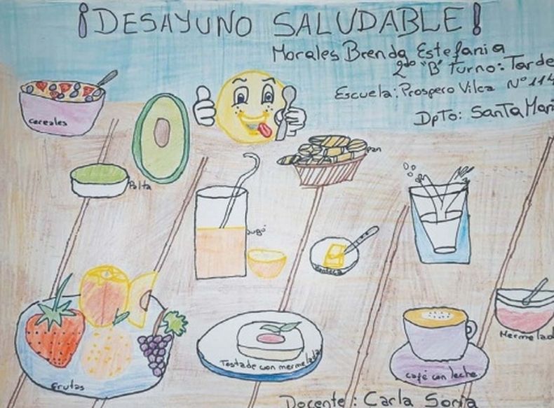 Dibujos que instan a mejorar nuestra alimentación e higiene