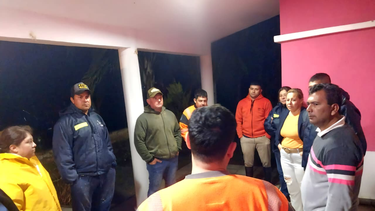 defensa civil desplego un operativo tras la tormenta en los altos