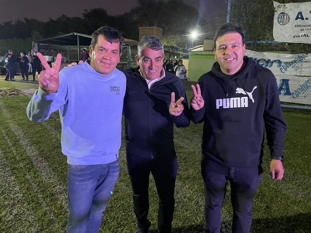 Guaraz, Sosa y Ojeda, en el acto en Fray M. Esquiú.&nbsp;