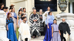 Diseñador presentó su colección de abrigos y vestidos con tejidos catamarqueños en la Fashion Week
