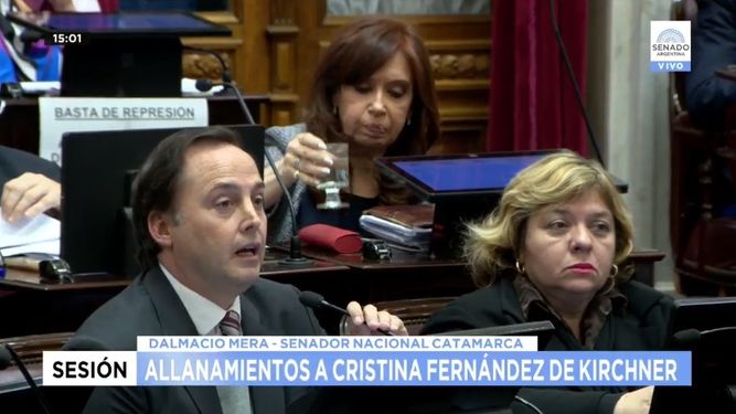 El Senado trata el pedido de allanamiento a Cristina