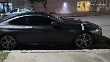 puesto caminero la paz: incautaron un bmw que era requerido por la justicia de buenos aires