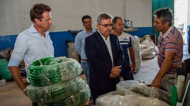 el gobernador visito la planta de reciclaje en el pantanillo