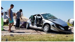 Tragedia vial: giró en U en una ruta y murieron 6 personas