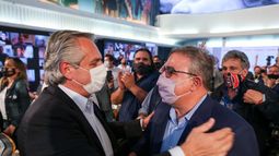 Jalil, junto a Fernández, en el acto central por el Día de la Lealtad peronista