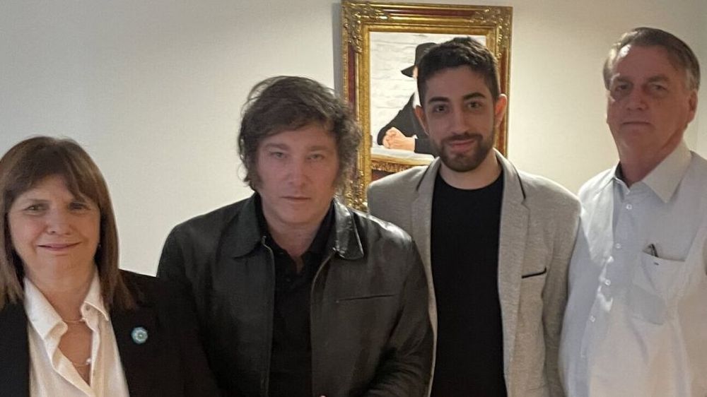 Visita. Milei ya recibió al expresidente brasilero Jair Bolsonaro.