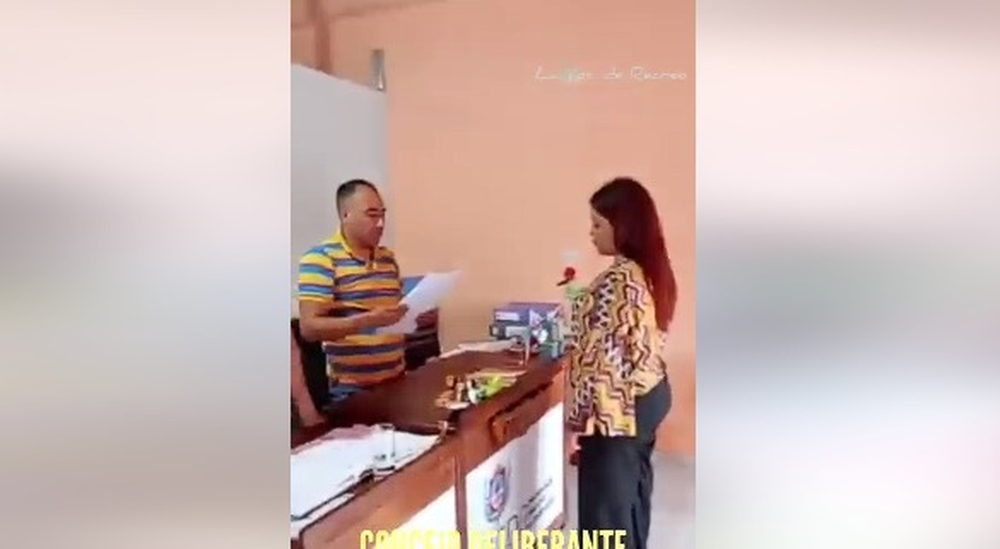 Federico Mercado le tomó juramento a Romina Almaras.&nbsp;