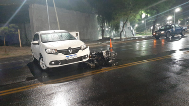 motociclista accidentado en valle viejo