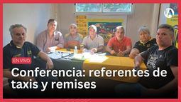 Conferencia de prensa: referentes de taxis y remises