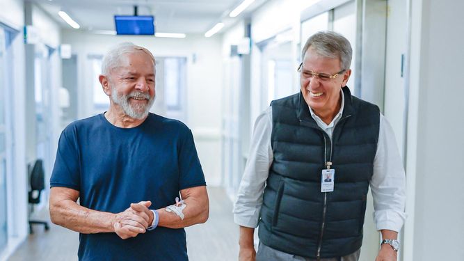 Lula da Silva se mostró recuperado luego de ser operado