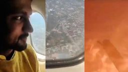 Un pasajero filmó desde adentro del avión que se estrelló en Nepal