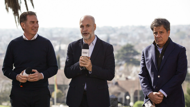 Rodríguez Larreta presentó con Santilli y Manes sus propuestas para una Argentina federal