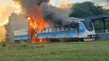 cordoba: se incendio un vagon del tren de las sierras