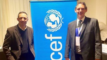 Representantes. Los jueces Penal Juveniles Morabito y Gershani Quesada participaron en el Encuentro de la Red de Jueces de UNICEF Argentina.