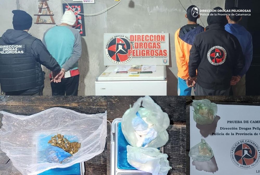 Allanamientos en Santa Rosa y La Paz: secuestraron marihuana, cocaína y dinero