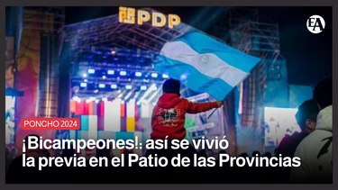 ¡Bicampeones!: así se vivió la previa en el Patio de las Provincias