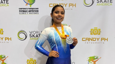 valentina loza gano medalla de plata en el panamericano de patin artistico 2025