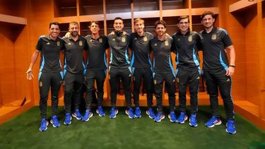 La Selección con mensaje de apoyo a Bahía Blanca