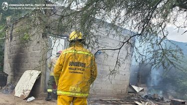 detienen a un hombre acusado de incendiar la casa de su expareja en las pirquitas