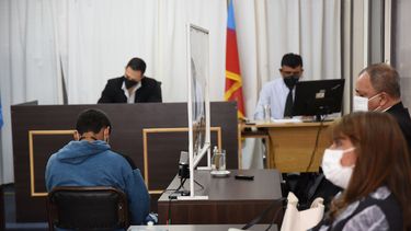Audiencia. En la sala del tribunal de responsabilidad penal juvenil.&nbsp;
