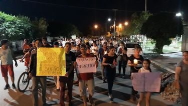 Marcha de antorchas de los cesanteados