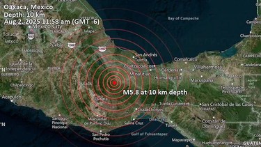 sismo de magnitud 5,9 sacudio el sur de mexico
