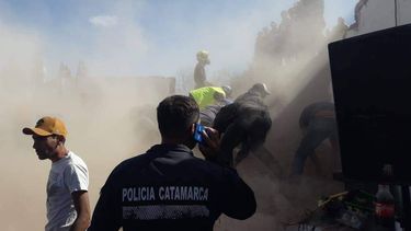 se derrumbo un muro en el circuito la ripiera