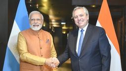 Alberto Fernández se reunió con el primer ministro de India