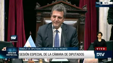 Sergio Massa en Diputados