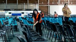 El Poncho desplegó un operativo de limpieza y reciclaje durante las 24 horas