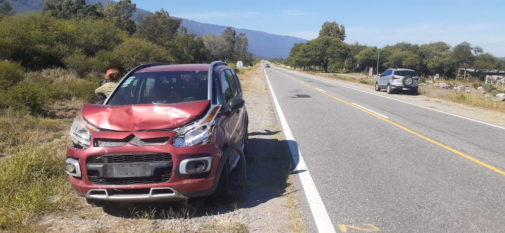 Violento accidente en La Bajada