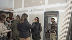 Lucía recorrió obras en la Manzana del Turismo
