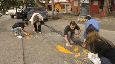 pintaron la estrella amarilla en donde murio pablo camano