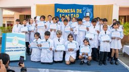 Alumnos prometieron lealtad a la Constitución Nacional y Provincial