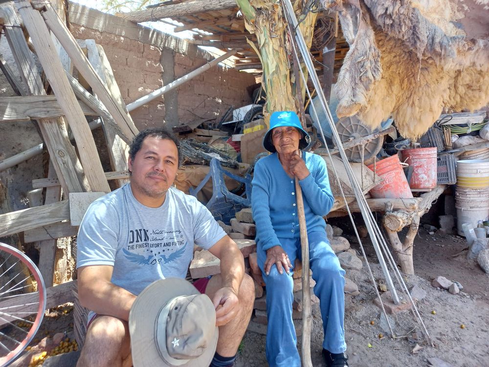 Lorenza. Con Walter Bustamante, que la habría estafado.