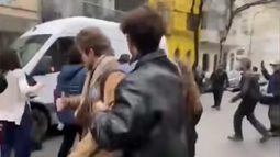 Estudiantes de la UBA echaron a libertarios que intentaron tapar un mural del Che Guevara