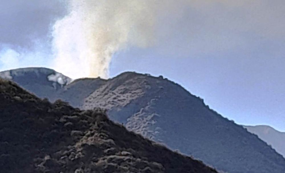 Incendio en Andalgalá: es de difícil acceso.