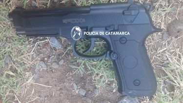 Replica de un arma que fue secuestrada.&nbsp;