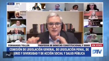 debate por el aborto legal: un expositor provida cito a el senor de los anillos y es tendencia