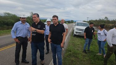 niederle recorrio la zona afectada por el temporal