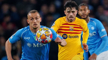 barcelona empato con napoli en la ida de los octavos de final
