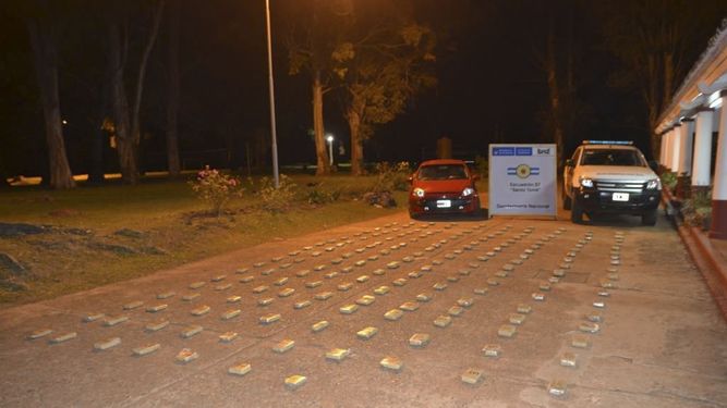 Secuestraron cien kilos de marihuana en Corrientes