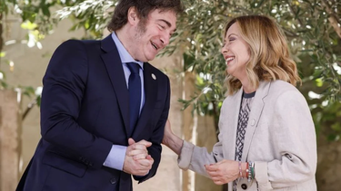 javier milei llego a roma y se reunira con giorgia meloni por sexta vez