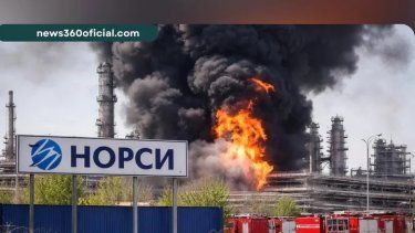 ataque con drones de ucrania golpea a una gran refineria de rusia