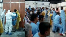 Batalla campal entre pacientes con COVID-19 por el robo de celulares