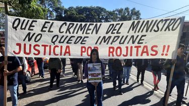 Marcha por el homicidio de Juan Carlos Rojas.&nbsp;