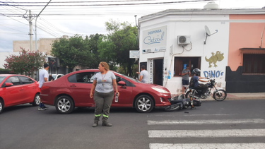 accidente en pleno centro de la capital